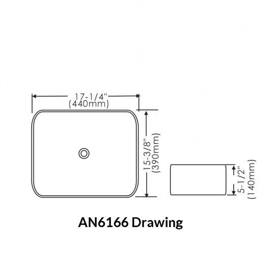 Thin Rim Art Basin AN6166