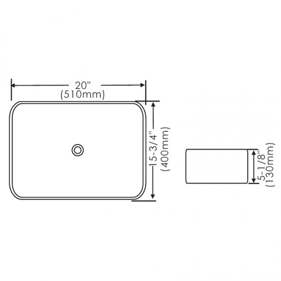 Thin Rim Art Basin AN6157
