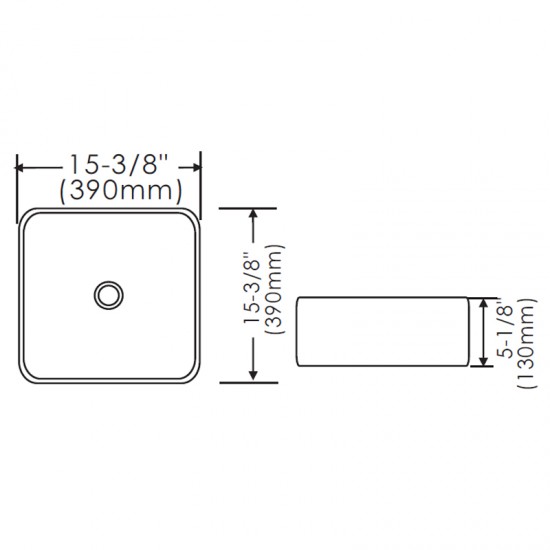 Thin Rim Art Basin AN6158