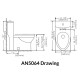 Siphonic One Piece Toilet  AN5064