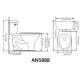 Siphonic Two Piece Toilet  AN5888
