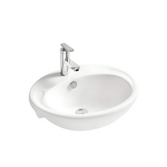 Semi-recessed basin AN7919